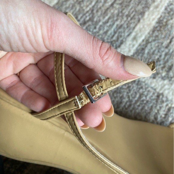 Zara Tan Platform Sandals Size 8 - Picture 10 of 12